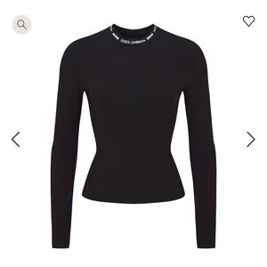 Skims x Dolce & Gabbana COTTON JERSEY LONG SLEEVE T-SHIRT